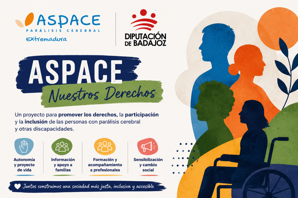 La Diputación de Badajoz apoya el proyecto “ASPACE Nuestros Derechos” de ASPACE Extremadura